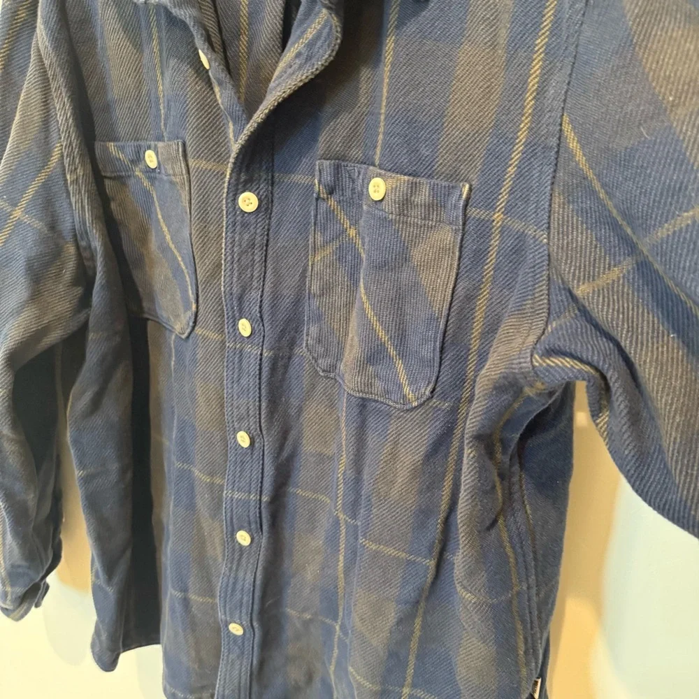 The North Face Navy Plaid Shirt Jacket Men’s Size XXL Outdoor Warm Hiking Fall